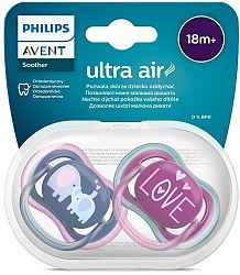 Avent Philips silikon cumlík Air fialová/ružová 2ks