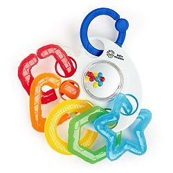 Baby Einstein hryzačka s hrkálkou s C krúžkami Shake Rattle&Soothe V000195