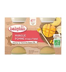 Babybio Jablko a mango 3 x 2 x 130 g