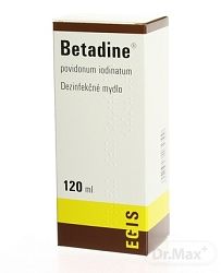 Betadine dezinfekčné mydlo 75 mg/ml sol.der.1 x 120 ml