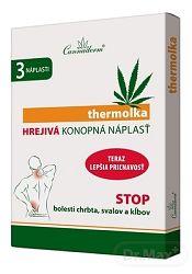 Cannaderm thermolka hřejivá konopná náplast 3 ks