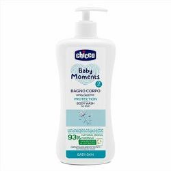 CHICCO Šampón na telo s dávkovačom Baby Moments Protection 93 % prírodných zložiek 500 ml