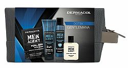 Dermacol Men Agent sprchový gél 3v1 250 ml + balzam po holení 100 ml + čistiaca zlupovacia maska 10 ml + dezodorant v spreji bez obsahu hliníka 150 ml kozmetická sada