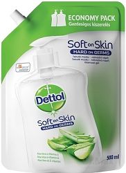 Dettol Aloe vera a vitamín E tekuté mydlo náhradná náplň 500 ml