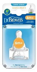 Dr.Browns 332 silikon cumlík na flašu standard prietok 3 2ks