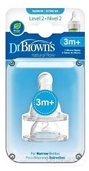 Dr.Browns cumlík na fľaše Options+ úzke silikón 2ks 332INTL