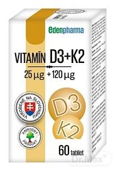 EdenPharma Vitamín D3 + K2 60 tabliet