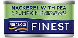 Fish4Dogs Finest s makrelou dýní a hráškem 12 x 85 g