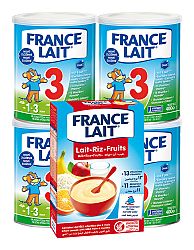 France Lait 3 4x400g + FL kaša ryžová ovocná 250g