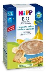 HiPP Bio mliečna na dobrú noc s banánom a suchármi 250 g