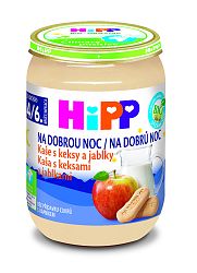 Hipp na dobrú noc Bio s keksíkmi a jablkami 190g