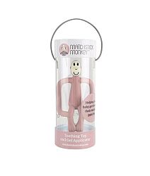 Hryzátko a zubná kefka - MATCHSTICK MONKEY DUSTY PINK