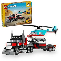 LEGO® Creator 3 v 1 31146 Nákladiak s plochou korbou a helikoptéra