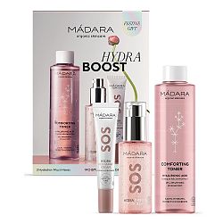 Mádara HYDRA BOOST hydratačný gel s ružovou vodou 75 ml + hydratačný krém 15 ml + upokojujúce tonikum 200 ml