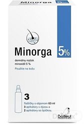 Minorga 5% dermálny roztok sol.der.3x60ml