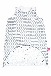 MOTHERHOOD Vak na spanie mušelínový 2v1 Zip a Round Grey Classics 3-18 m 0,5 tog