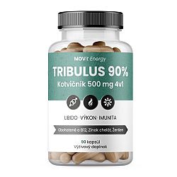 MOVit TRIBULUS 90% Kotvičník 500mg 4v1 90 kapsúl