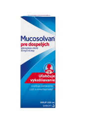 Mucosolvan pre dospelých sir. 1 x 100 ml/600 mg