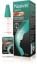 Nasivin Soft 0,025% aer.nao.1 x 10 ml