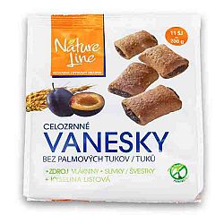 nature line Sušienky celozrnné Vanesky so slivkami 200 g