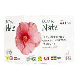 Naty Nature Dámské Eco tampóny Super 18 ks