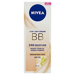 Nivea BB Cream 5in1 Beautifying Moisturizer SPF10 hydratačný bb krém Medium To Dark 50 ml