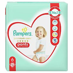 Pampers Premium Care Pants 6 EXTRA LARGE 15+ kg 31 ks