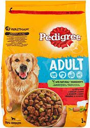 Pedigree Adult hovädzie mäso a zelenina 3 kg