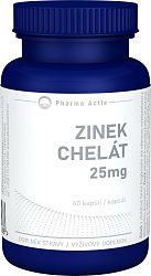 Pharma Activ Zinok chelát 25 mg 60 kapsúl