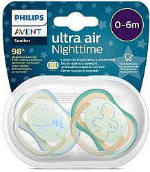 Philips AVENT Cumlík Ultra air nočný 0-6m chlapec 2ks