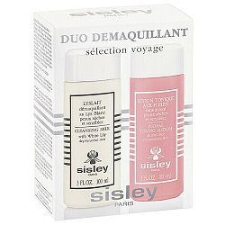 Sisley Cleansing Milk with Shite Lily čistiace mlieko 100 ml + Sisley Floral Toning Lotion tonikum pre upokojenie pleti 100 ml darčeková sada