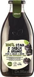 Zdravo 100% jablko a arónie 0,75 l