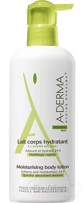 A-Derma Original Care hydratačné telové mlieko Softens and Moisturises 24h, with Pump 400 ml