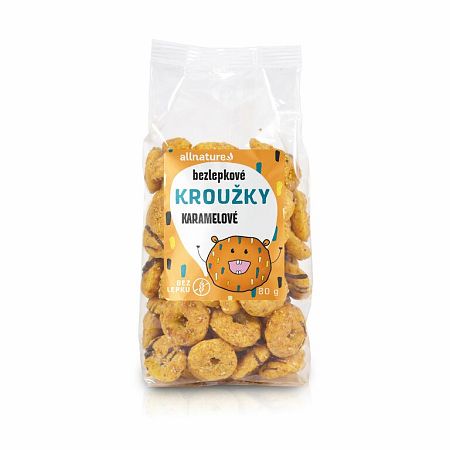 ALLNATURE Krúžky karamelové 80 g