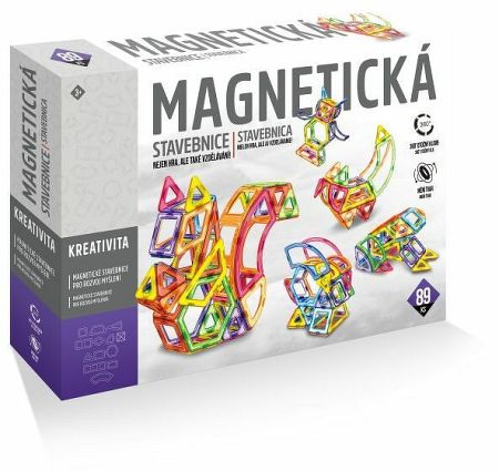 Alltoys magnetická stavebnica 89 ks