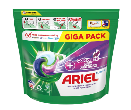 Ariel Gelové tablety 60ks Complete fiber protection