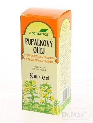 Aromatica pupalkový olej s beta-karotenem a vitamínem E 50 ml