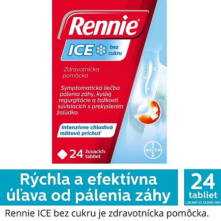 Bayer Rennie Ice bez cukru 24 ks