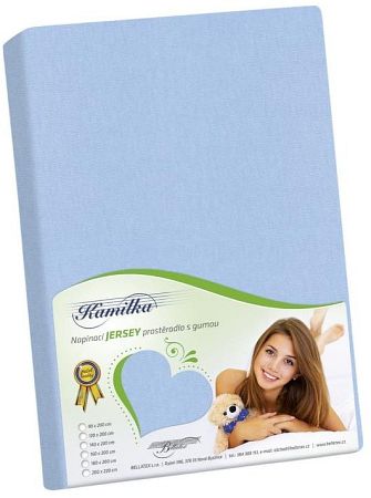 Bellatex jersey plachta Kamilka svetlo modrá 120x200