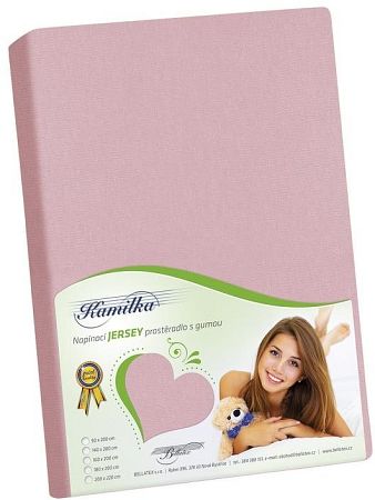 Bellatex jersey prestieradlo Kamilka ružovofialová 180x200