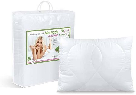 Bellatex vankúš Merkádo Aloe Vera 900g bílá 70x90