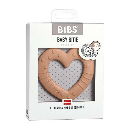 BIBS Baby Bitie hryzátko heart-peach