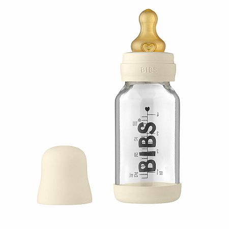 Bibs Baby Bottle sklenená fľaša 110ml ivory