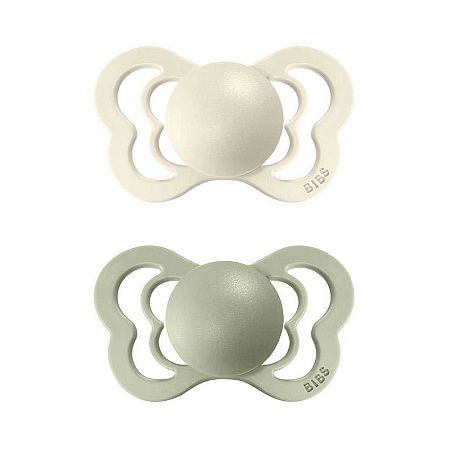 Bibs Couture ortodontické silikon ivory/sage 1×2ks