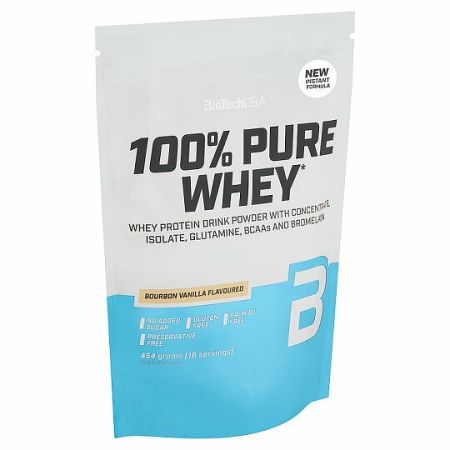 BioTechUSA 100% PURE WHEY vanilka 454 g