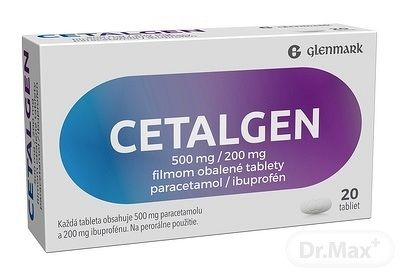 Cetalgen 500 mg/200 mg tbl.flm.20 x 500 mg