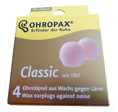 CHRANIC SLUCHU OHROPAX CLASSIC 4KS Z VOSKU