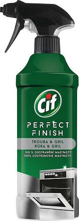 Cif Perfect Finish na rúru a gril čistiaci prostriedok na odolnú mastnotu a pripálené zvyšky jedla sprej 435 ml