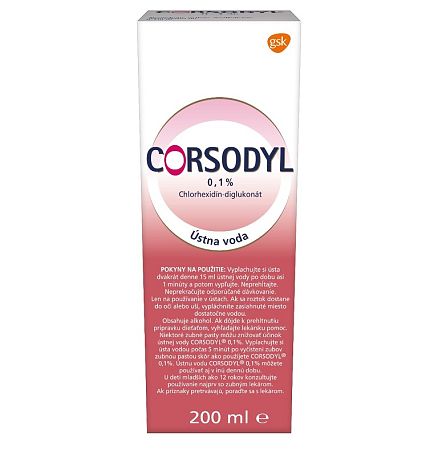 Corsodyl 0,1% 200 ml