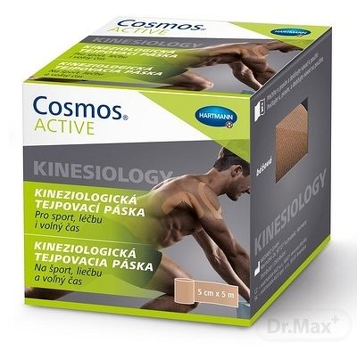 Cosmos Active kineziologická tejpovacia páska béžová 1 ks 5cm x 5m